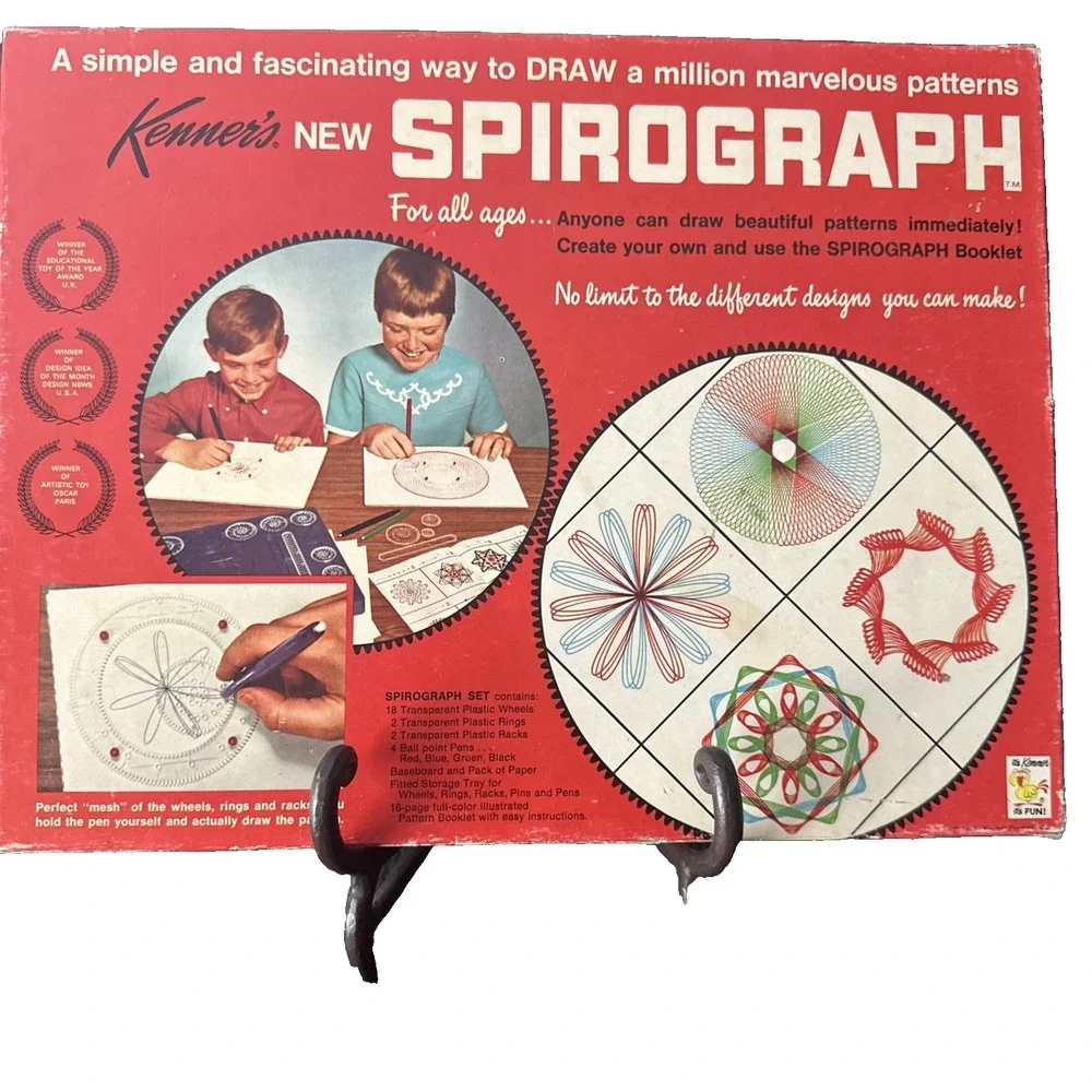 Vintage 1967 Kenner's New Spirograph Set  Original Box Please Read